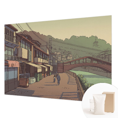 Fototapete fürs Wohnzimmer Pastellfarbene Landschaft