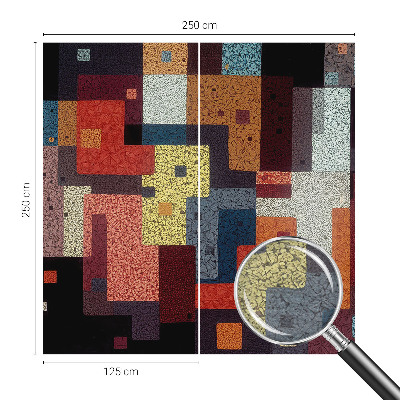 Fototapete fürs Schlafzimmer Bunte Formen