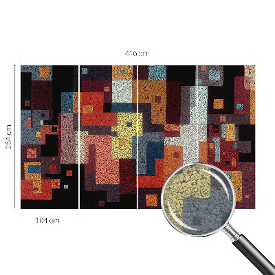 Fototapete fürs Schlafzimmer Bunte Formen