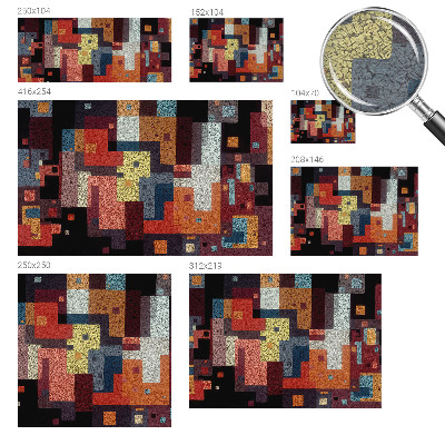 Fototapete fürs Schlafzimmer Bunte Formen