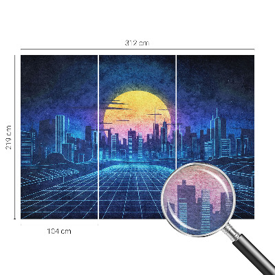 Motivtapete aus Vlies mit futuristischer Landschaft