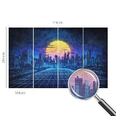 Motivtapete aus Vlies mit futuristischer Landschaft