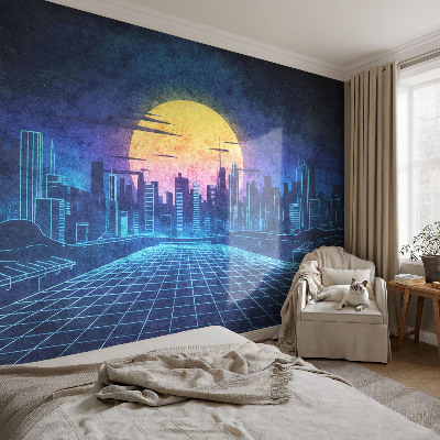 Motivtapete aus Vlies mit futuristischer Landschaft