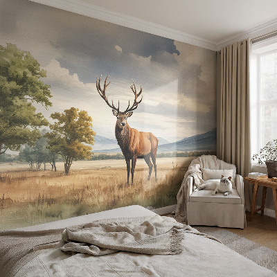 Vlies-Fototapete nach Maß Majestätischer Hirsch