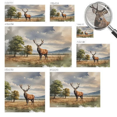 Vlies-Fototapete nach Maß Majestätischer Hirsch