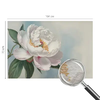 Vlies-Fototapete fürs Wohnzimmer mit Motiv einer Pfingstrose