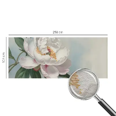 Vlies-Fototapete fürs Wohnzimmer mit Motiv einer Pfingstrose