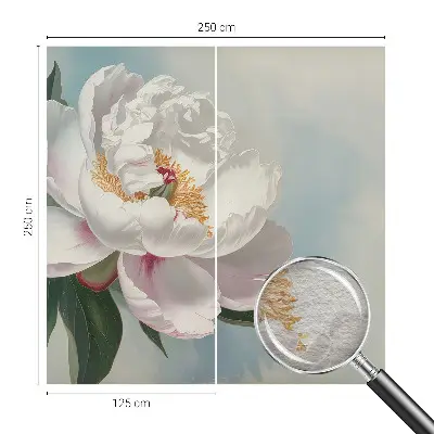 Vlies-Fototapete fürs Wohnzimmer mit Motiv einer Pfingstrose