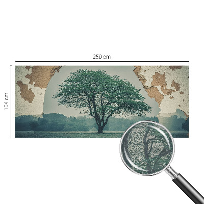 Bedruckte Vlies-Fototapete mit Motiv eines einsamen Baumes