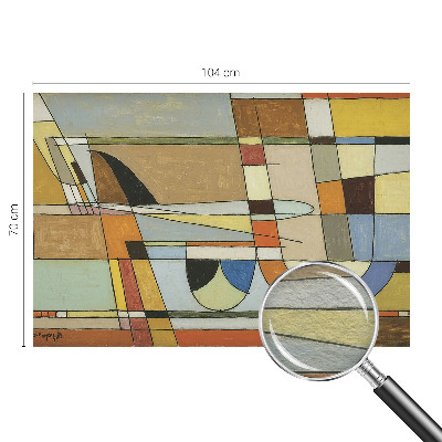 Vlies-Fototapete fürs Schlafzimmer mit geometrischem Muster für ein harmonisches Raumgefühl