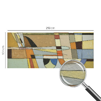 Vlies-Fototapete fürs Schlafzimmer mit geometrischem Muster für ein harmonisches Raumgefühl