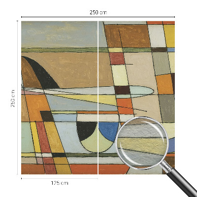 Vlies-Fototapete fürs Schlafzimmer Geometrische Harmonie