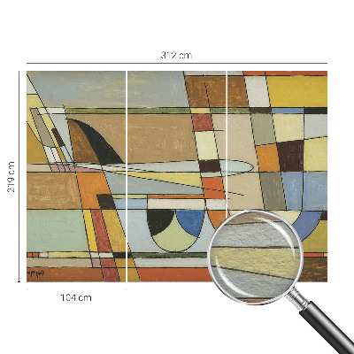 Vlies-Fototapete fürs Schlafzimmer Geometrische Harmonie