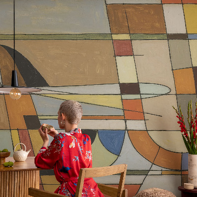 Vlies-Fototapete fürs Schlafzimmer Geometrische Harmonie