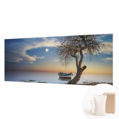 Vliestapete fürs Wohnzimmer mit einem Motiv einer friedlichen Landschaft