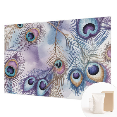 Moderne Vlies-Fototapete Pfauenfedern