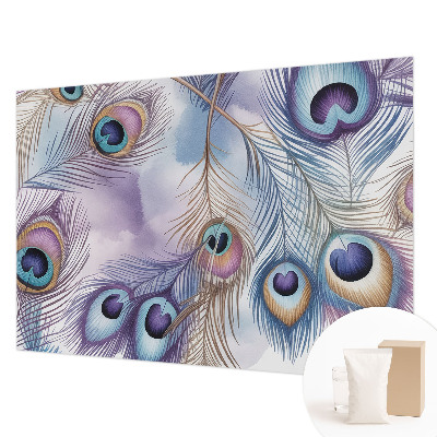 Moderne Vlies-Fototapete Pfauenfedern
