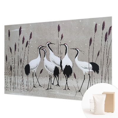 Wand-Fototapete Ein Kranichschwarm