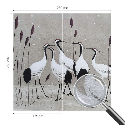 Wand-Fototapete Ein Kranichschwarm