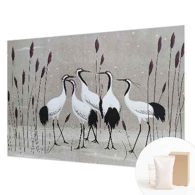 Wand-Fototapete Ein Kranichschwarm