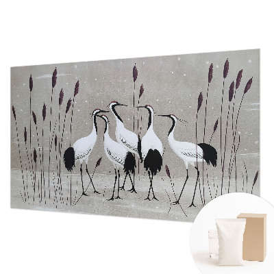 Wand-Fototapete Ein Kranichschwarm