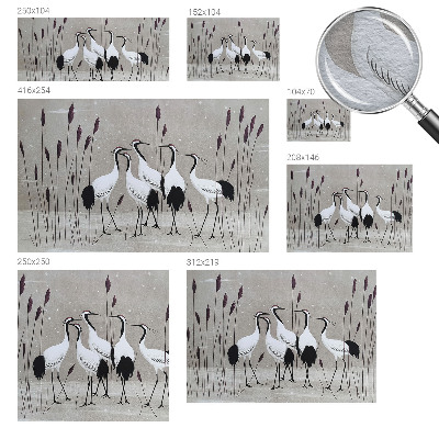 Wand-Fototapete Ein Kranichschwarm