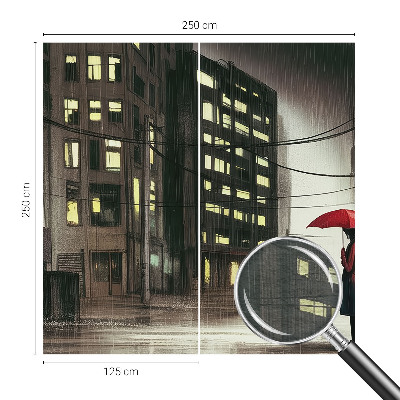 Fototapete nach Maß regnerische Stadt