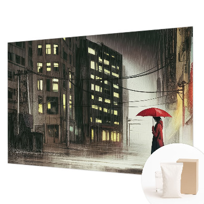 Fototapete nach Maß regnerische Stadt