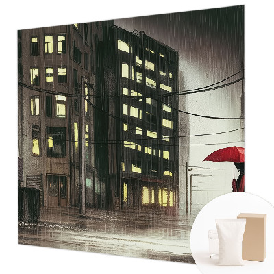 Fototapete nach Maß regnerische Stadt