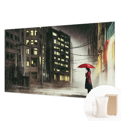 Fototapete nach Maß regnerische Stadt