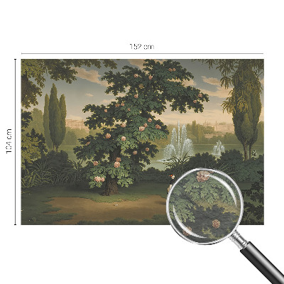 Fototapete fürs Wohnzimmer mit Motiv 'Naturgarten' für ein wohnliches Ambiente