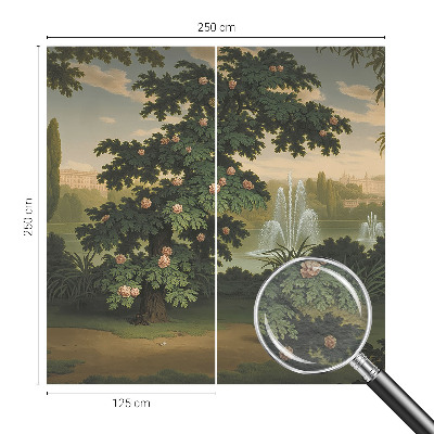 Fototapete fürs Wohnzimmer mit Motiv 'Naturgarten' für ein wohnliches Ambiente