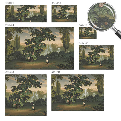 Fototapete fürs Wohnzimmer Naturgarten