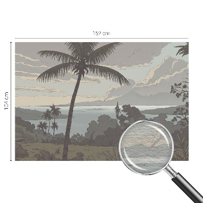 Dekorative Wand-Fototapete Exotische Landschaft