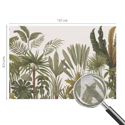 Vlies-Fototapete mit exotischem Blattmuster