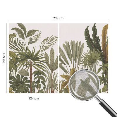 Vlies-Fototapete Exotische Blätter