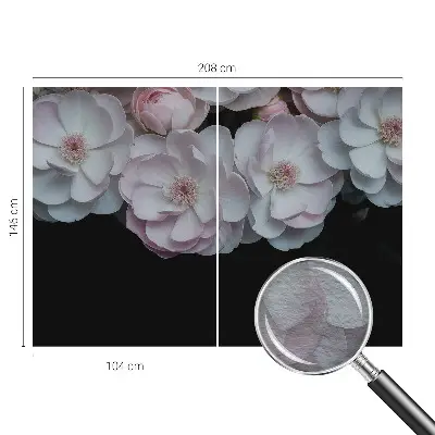 Fototapete mit zartem Blumenstrauß