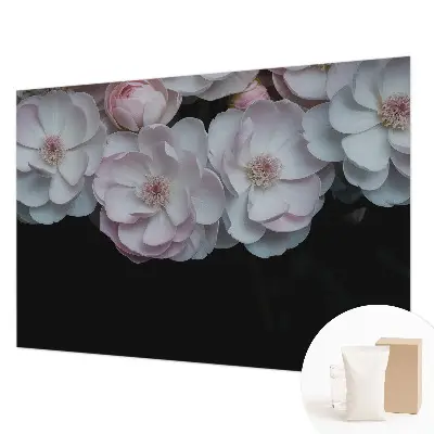 Fototapete mit zartem Blumenstrauß