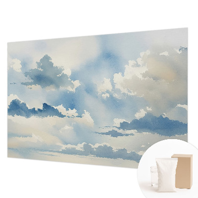 Fototapete fürs Schlafzimmer mit einem Motiv himmlischer Wolken