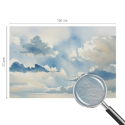 Fototapete fürs Schlafzimmer mit einem Motiv himmlischer Wolken