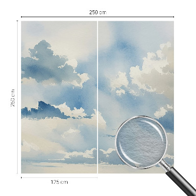 Fototapete fürs Schlafzimmer mit einem Motiv himmlischer Wolken