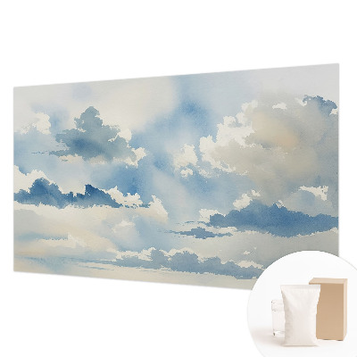 Fototapete fürs Schlafzimmer mit einem Motiv himmlischer Wolken