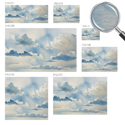 Fototapete fürs Schlafzimmer mit einem Motiv himmlischer Wolken