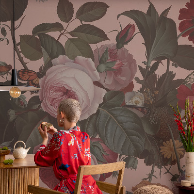 Vlies-Fototapete nach Maß Florale Eleganz