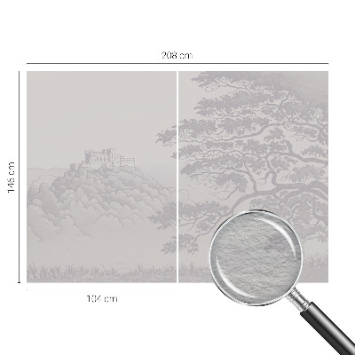 Vlies-Fototapete fürs Wohnzimmer mit Motiv einer Burglandschaft