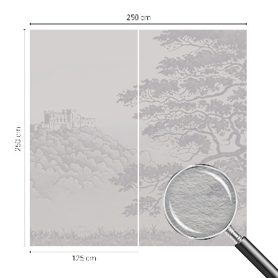 Vlies-Fototapete fürs Wohnzimmer mit Motiv einer Burglandschaft