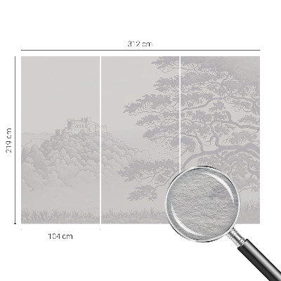 Vlies-Fototapete fürs Wohnzimmer Burglandschaft