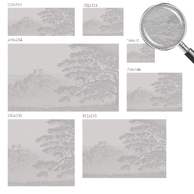 Vlies-Fototapete fürs Wohnzimmer Burglandschaft