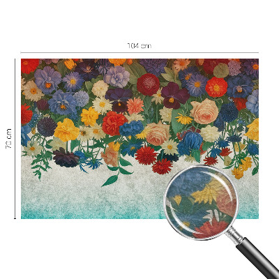 Vlies-Fototapete fürs Kinderzimmer Bunte Blumen