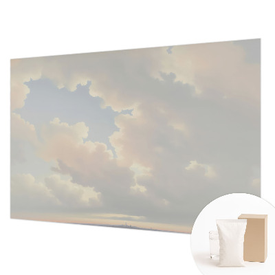 Vliestapete fürs Wohnzimmer mit pastellfarbenem Himmel als Motiv